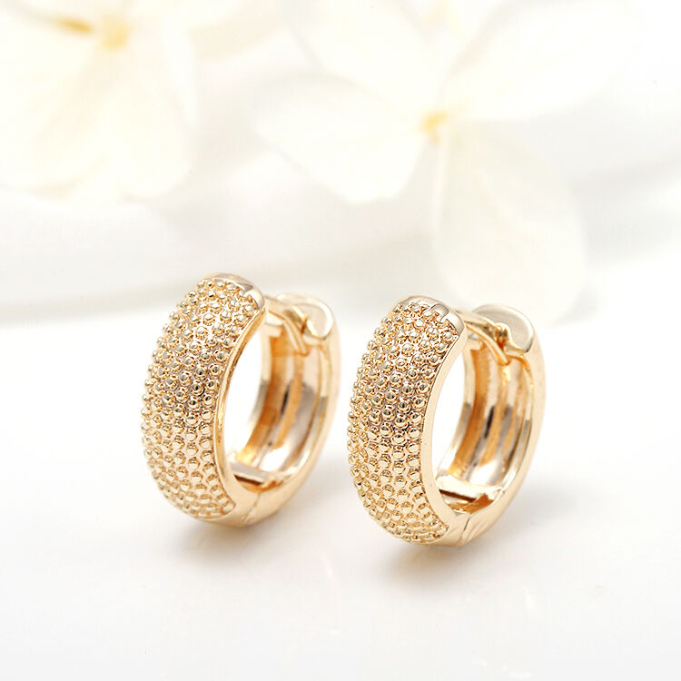 quality New Design  14K Gold Plated Hoop Earrings factory