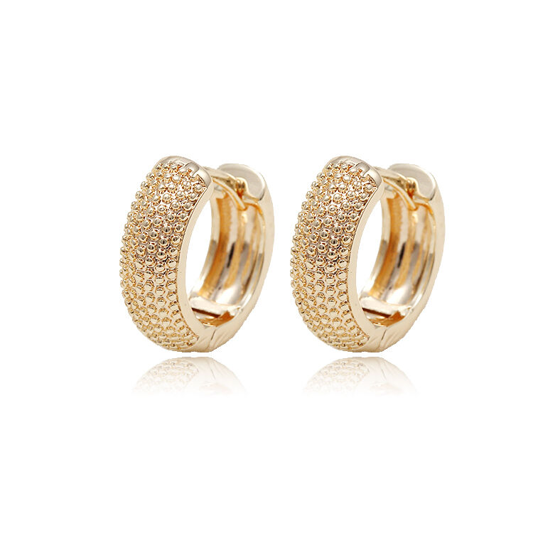 quality New Design  14K Gold Plated Hoop Earrings factory