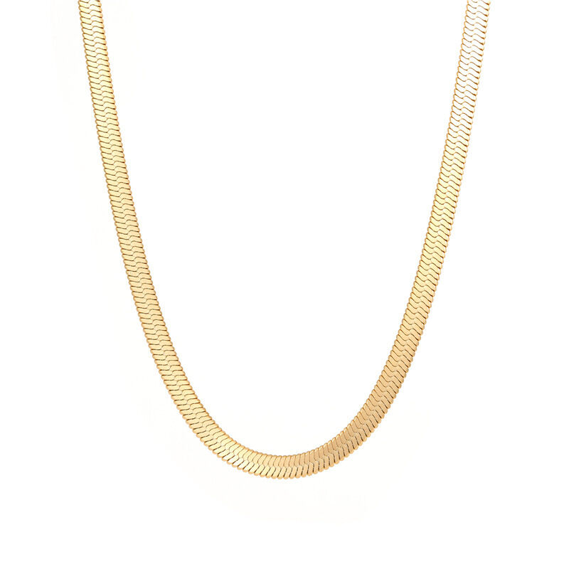 quality Hot Selling Stainless Steel Chain Vacuum Plated Snake Bone Necklace  Fashionable Necklace Stackable Necklace for Men and Women factory