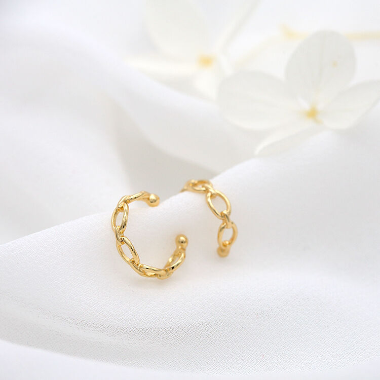 quality Multi Design 14K Gold Plated Ear Cuff Earrings factory