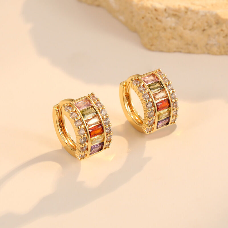 quality Multi Shape 14K Gold Plated Sow Shape Evil Eye Ear Buckles Earrings Jewelries for Jewelry Earrings factory