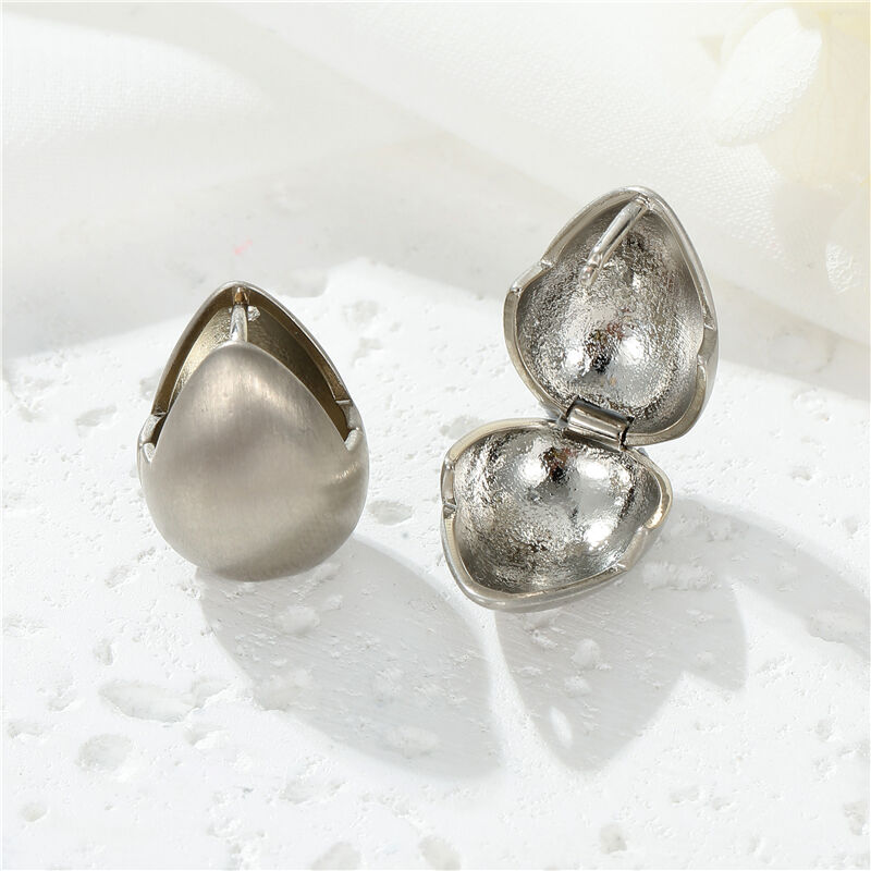 quality Korean Style Fashion Design Brushed Effect Hoop Earrings High Quality Gold Silver Plating for Women factory