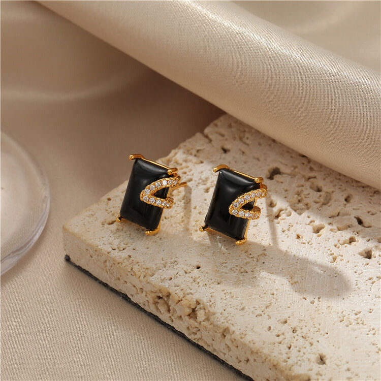 quality Wholesale Trendy Brass 14K Gold Plated Earrings Rings Necklaces Sets Three Pieces Set Jewelries factory