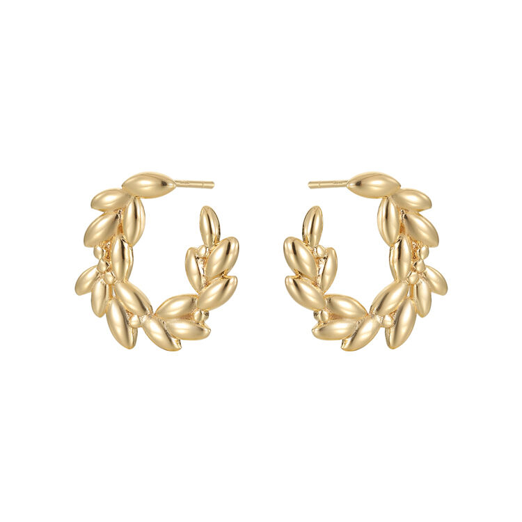 quality 2024 Latest Trending Fashion Dainty Woman Gold Plated Stud Earrings factory