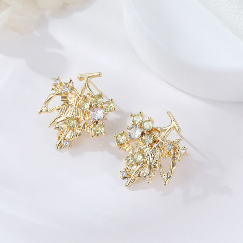 quality 2024 Latest Trending Fashion Dainty Woman Gold Plated Stud Earrings factory