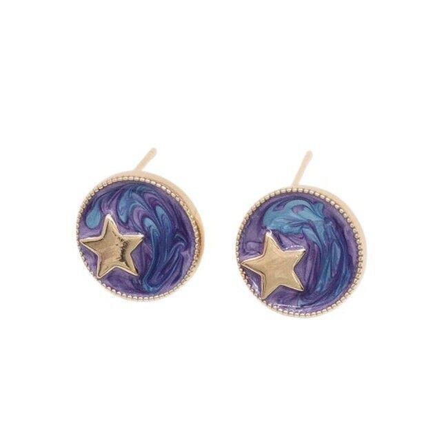 quality Fashion New Design Zircon Butterfly Wings Studs Cute and Versatile Star Enamel Women's DIY Jewelry Earrings factory
