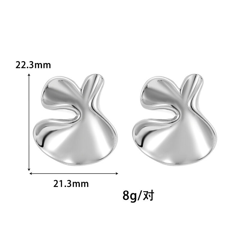 quality Factory Wholesale of Fashionable and Simple Silver Needle Anti Allergy Geometric Jewelry Earrings and French Stud Earring factory