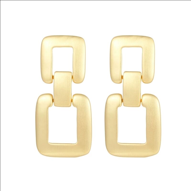 quality Hot Selling 14K Gold Geometric Irregular Studs Sea Shells Chain Tassel Earrings Fashion Jewelry Gifts factory