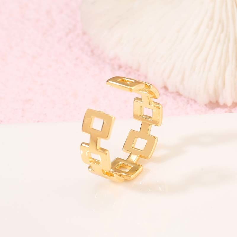 quality Hot Sale New 14K Gold Plated Punk Statement Finger Ring Jewelry for Women factory