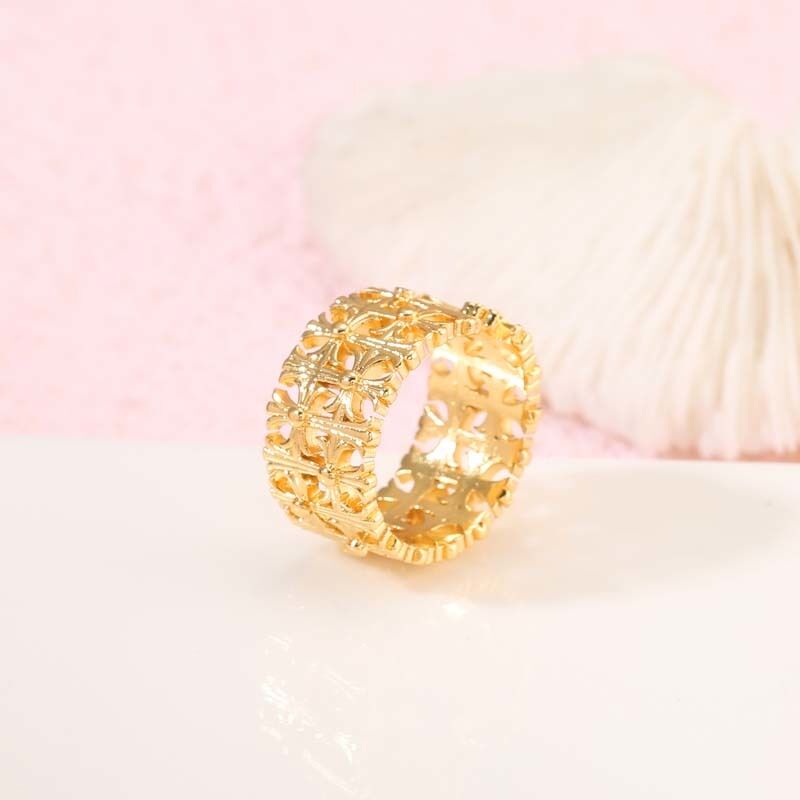 quality Hot Sale New 14K Gold Plated Punk Statement Finger Ring Jewelry for Women factory