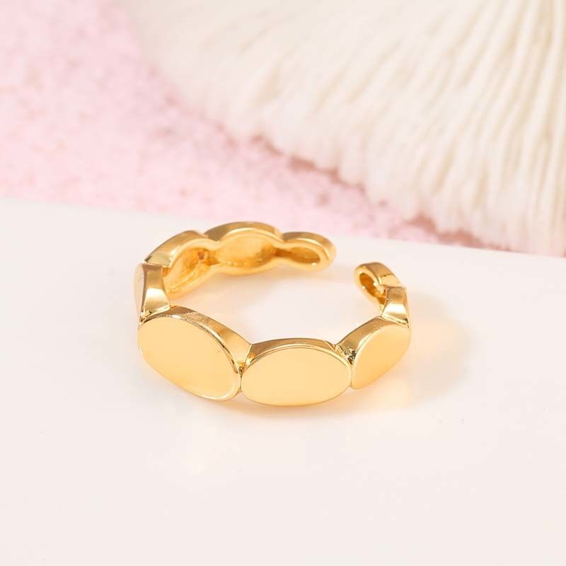 quality Trendy Women Jewelry Customized 14K Gold Plated Rings Design for Women factory