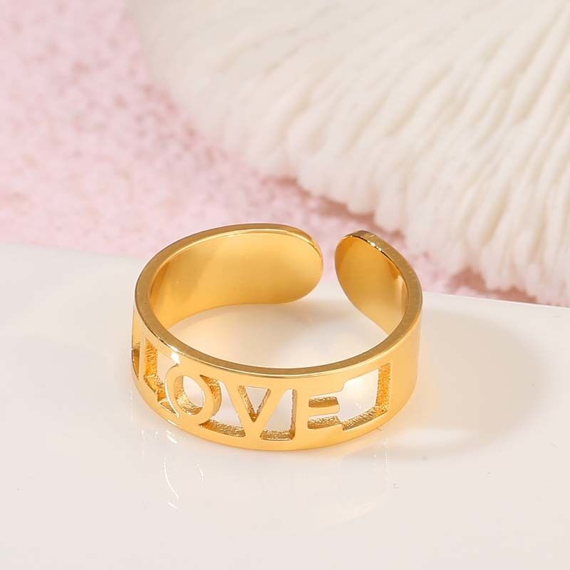 quality Trendy Women Jewelry Customized 14K Gold Plated Rings Design for Women factory