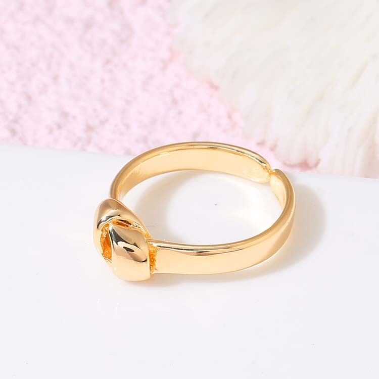 quality Wholesale Trendy 14K Gold Plated Adjustable Rings Minimalist Jewelry factory