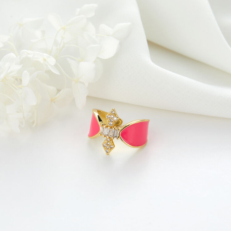 quality Fashion New Popular Colorful Adjustable Drop Oil Color Brass Y2K Enamel Finger Rings for Women Girls factory