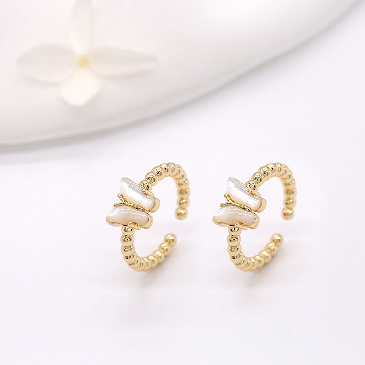 quality Trendy Design 14K Gold Plated Butterfly Shape Open Adjustable Ring Diy Jewelry Butterfly Charm Accessories factory