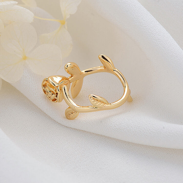 quality Fashion Diy Jewelry Adjustable Ring Personalized Rose Weaving Handmade Ring Wedding Ring Material Accessories factory