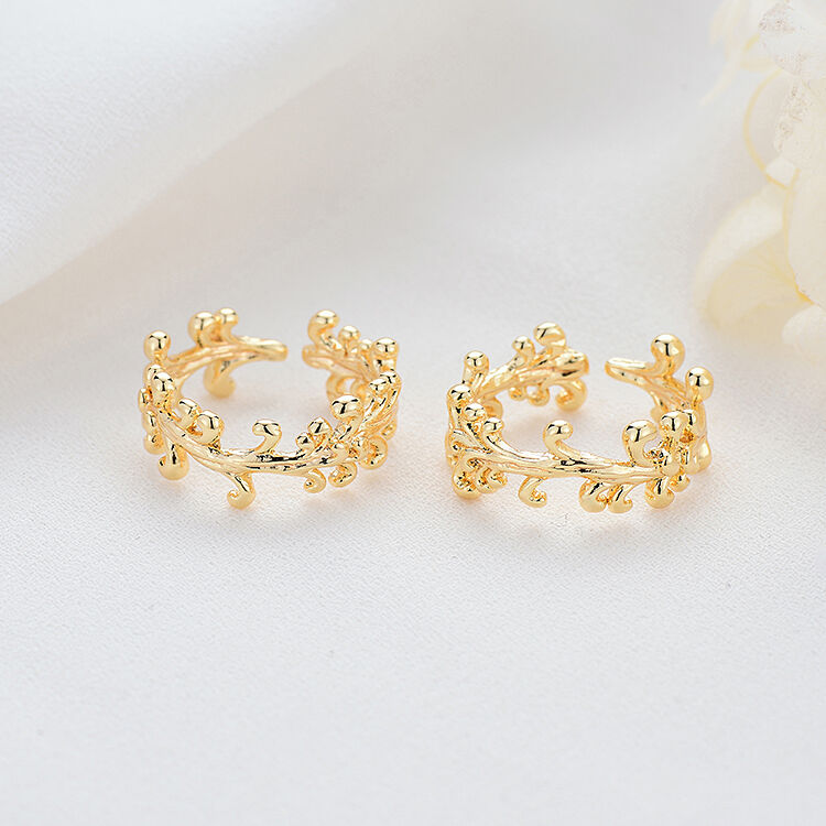 quality Factory Wholesale 14K Gold Plated Heart Shape Open Adjustable Ring factory