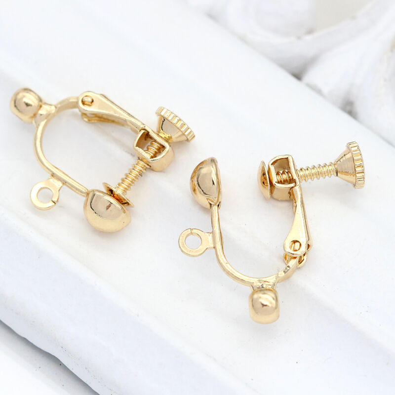 quality 14k Gold Plated High Quality Adjustable Spiral U-shaped Earrings Clip With No Ear Hole Jewelry Accessories  Earrings factory