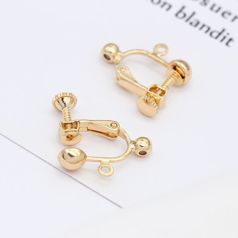 quality 14k Gold Plated High Quality Adjustable Spiral U-shaped Earrings Clip With No Ear Hole Jewelry Accessories  Earrings factory