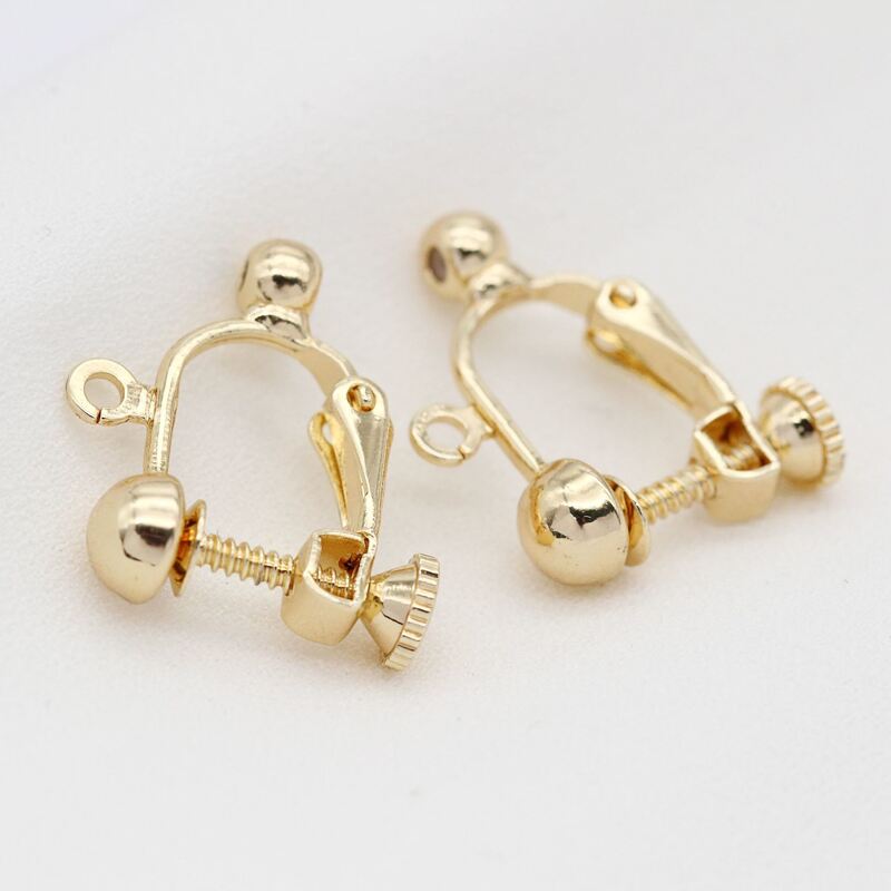 quality 14k Gold Plated High Quality Adjustable Spiral U-shaped Earrings Clip With No Ear Hole Jewelry Accessories  Earrings factory
