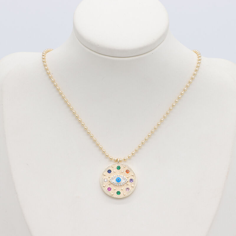 quality Statement Minimalist Ladies Gold Plated Jewelry Paper Clip Pearl Pendant Long Necklace Wholesale factory