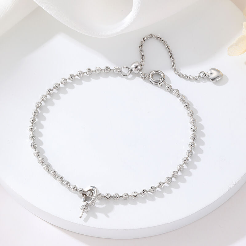 quality 14K Gold Plated Brass Silver Ball Chain Jewelry Bracelet Adjustable Universal Chain Bracelet factory