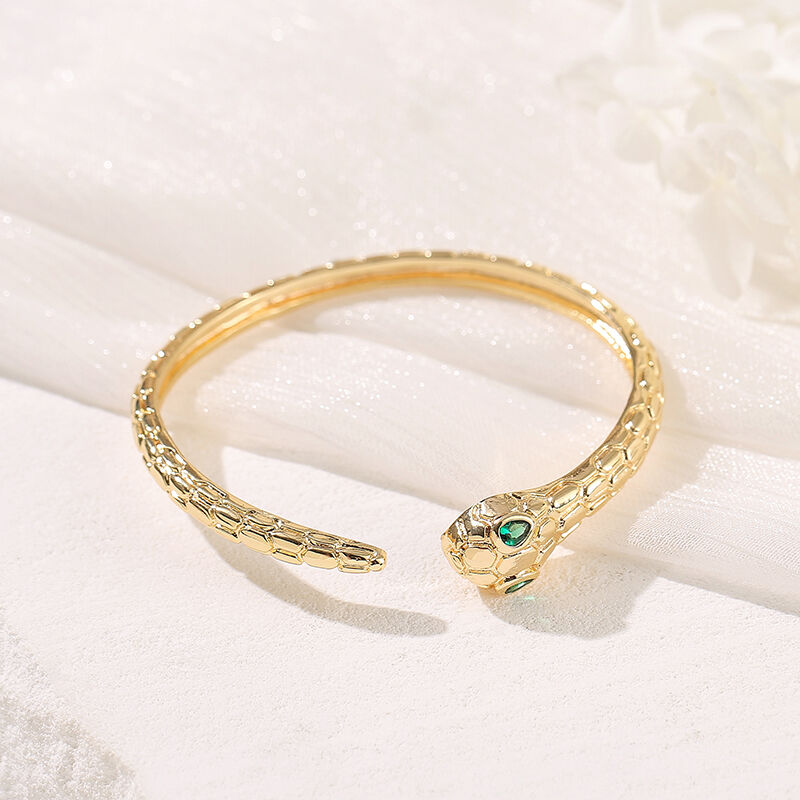 quality Latest Fashion Jewelry Round Shape Two Knots 14K Gold Plated Bangle factory