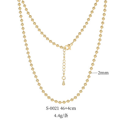 quality Factory Wholesale 14k Gold Plated  Necklace Bracelet Oshaped Twist Box Chain Pendant for Diy Jewelry Accessories Making factory