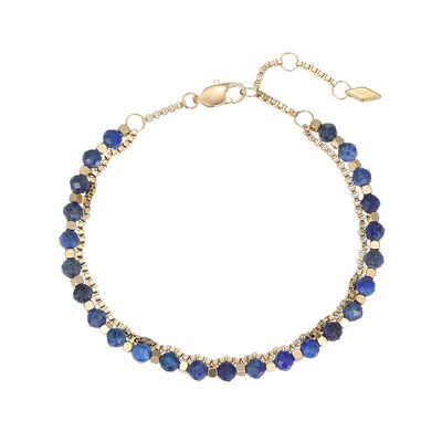quality New Bohemian Style 18K Gold Plated Stainless Steel Box Chain Beaded Bracelet Fashion Women's Jewelry Bracelets factory