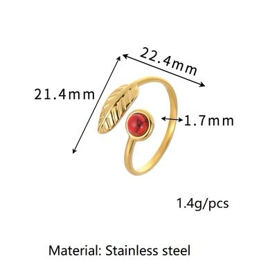 quality 18k Gold Stainless Steel Turquoise Ring Understated Luxury Fashionable Versatile Open Ring Bracelet for Women factory