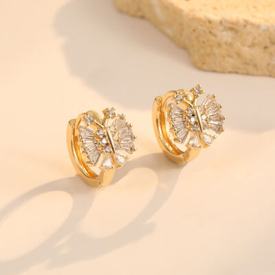 quality Multi Shape 14K Gold Plated Sow Shape Evil Eye Ear Buckles Earrings Jewelries for Jewelry Earrings factory