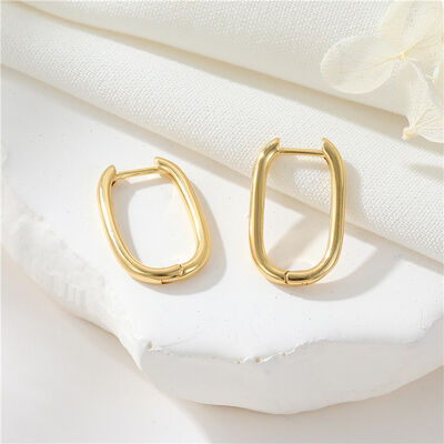 quality Wholesale Fashion U Shape Geometric Ear Studs 14K Zircon Earrings DIY Hoop Earrings Women's Earrings Accessories factory