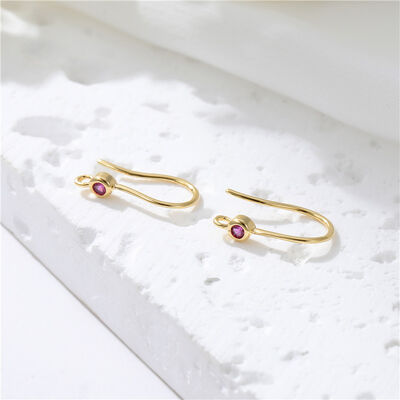 quality Factory Wholesale 14K Gold Plated Brass DIY Jewelry Clip Ear Hook factory