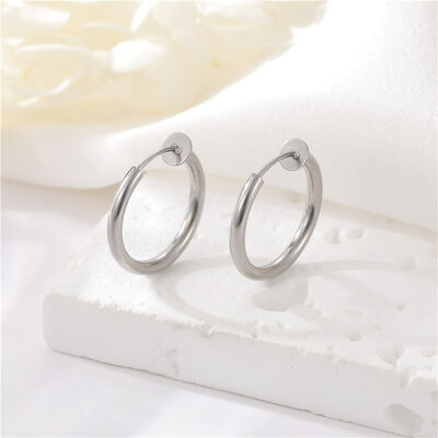 quality Wholesale Fashion Gold Plated Stainless Steel Spring Ear Clips No Piercings Required Premium Look Suitable for Both Men Women factory