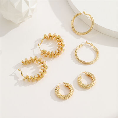 quality High Quality Brass 14K Gold Plated Hoop Earrings for Women factory