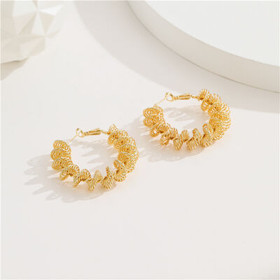 quality High Quality Brass 14K Gold Plated Hoop Earrings for Women factory