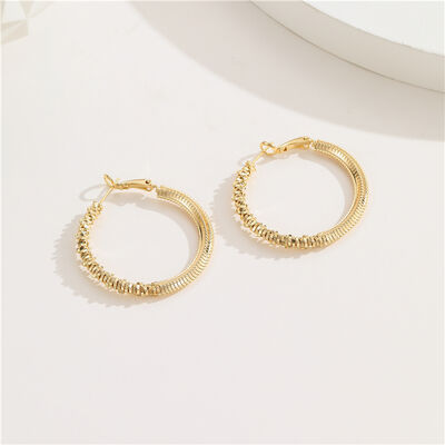 quality High Quality Brass 14K Gold Plated Hoop Earrings for Women factory