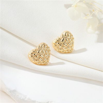 quality 14K Gold Plated Fashion Jewelry Earrings Accessories Round Heart Shape Earrings DIY Women's Hand Shape Earrings factory