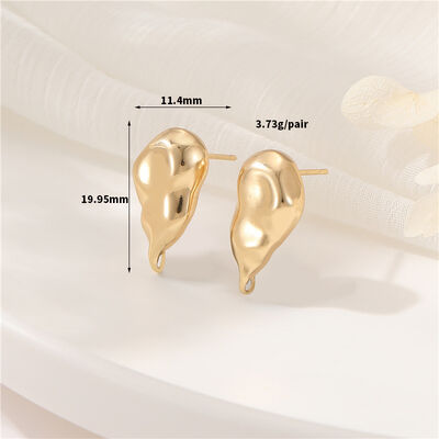 quality New 925 Silver Needle Earrings Accessories Irregular Earrings Gold-Plated Earrings Studs DIY With Hanging Ear Pin factory