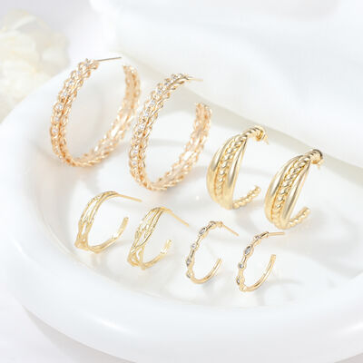 quality Hot Selling Fashion Gold Plated 925 Silver Needle Hypoallergenic Earrings Zircon Earrings Braided Teng Rattan Earrings for Women factory