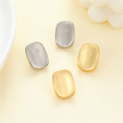 quality New Trendy Korean Popular Jewelry Retro Minimalist Style Earrings 925 Silver Needle Frosted Brushed Stud Earrings for Women factory