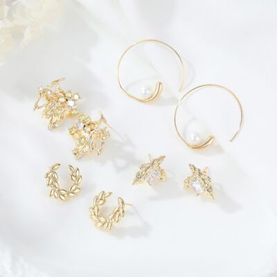 quality 2024 Latest Trending Fashion Dainty Woman Gold Plated Stud Earrings factory