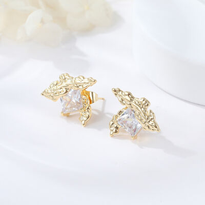 quality 2024 Latest Trending Fashion Dainty Woman Gold Plated Stud Earrings factory