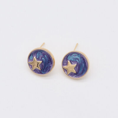 quality Fashion New Design Zircon Butterfly Wings Studs Cute and Versatile Star Enamel Women's DIY Jewelry Earrings factory