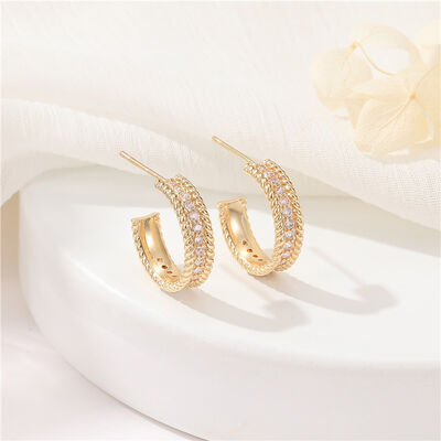 quality Factory Direct Sales 925 Silver Needle Zircon Earrings Fashionable Women's Earrings DIY With Hanging Earrings Accessories factory