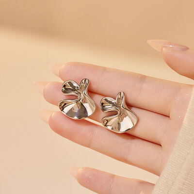 quality Factory Wholesale of Fashionable and Simple Silver Needle Anti Allergy Geometric Jewelry Earrings and French Stud Earring factory