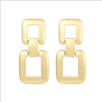 quality Hot Selling 14K Gold Geometric Irregular Studs Sea Shells Chain Tassel Earrings Fashion Jewelry Gifts factory