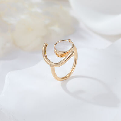 quality Wholesale Engagement Wedding Korean Style Simple Finger Adjustable Shell Open Women Rings for Ladies Jewelry factory