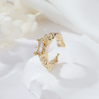 quality Trending Engagement Ladies Flower Heart Shape Unique Adjustable Stacking Finger Rings for Women factory