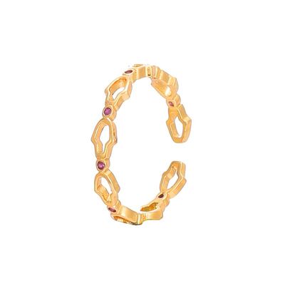 quality Latest Dainty Adjustable 14K Gold Plated Ring Bulk Jewelry Design for Women factory